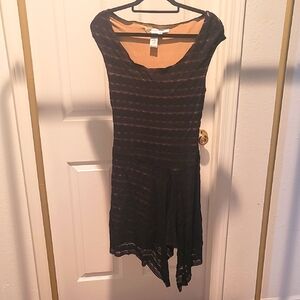 CCO ALL NEED TO GO!  Max Studio Elegant Black Striped Dress